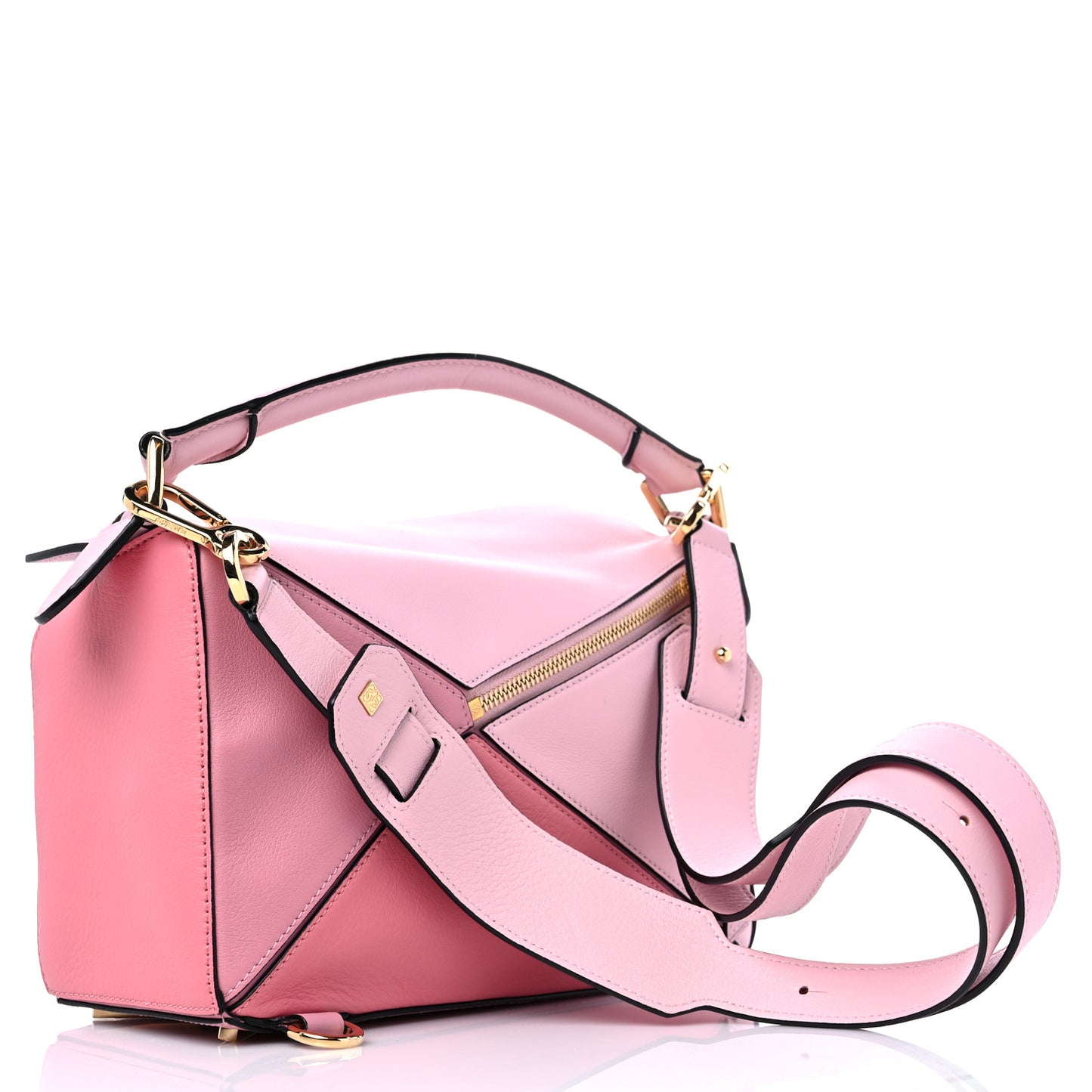 Calfskin Small Puzzle Bag Rosa