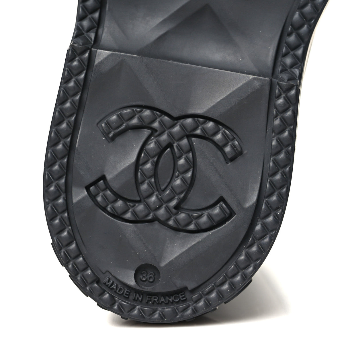 Chanel Caoutchouk CC High Boots 36 Black 7 of 10