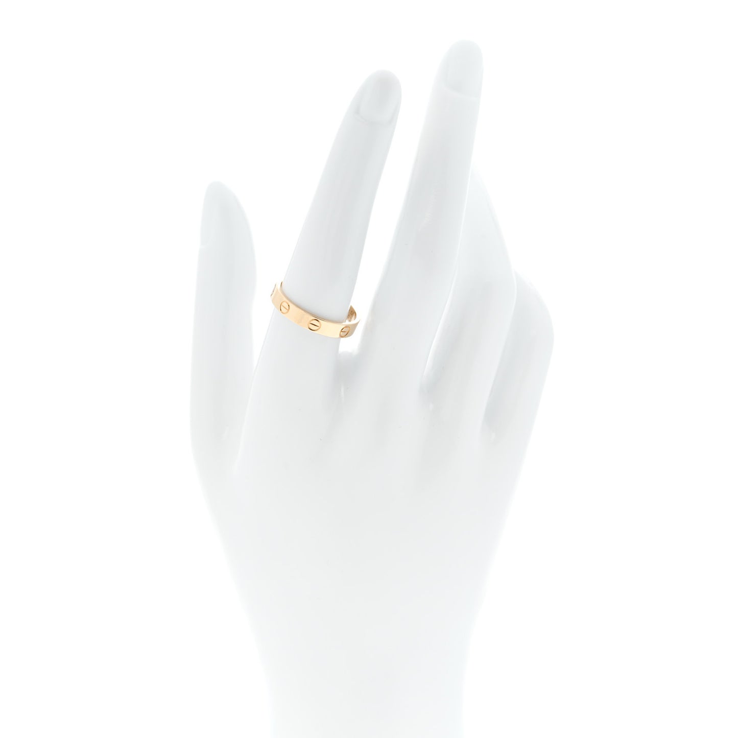 18K Yellow Gold 3.5mm LOVE Wedding Band Ring 57 8