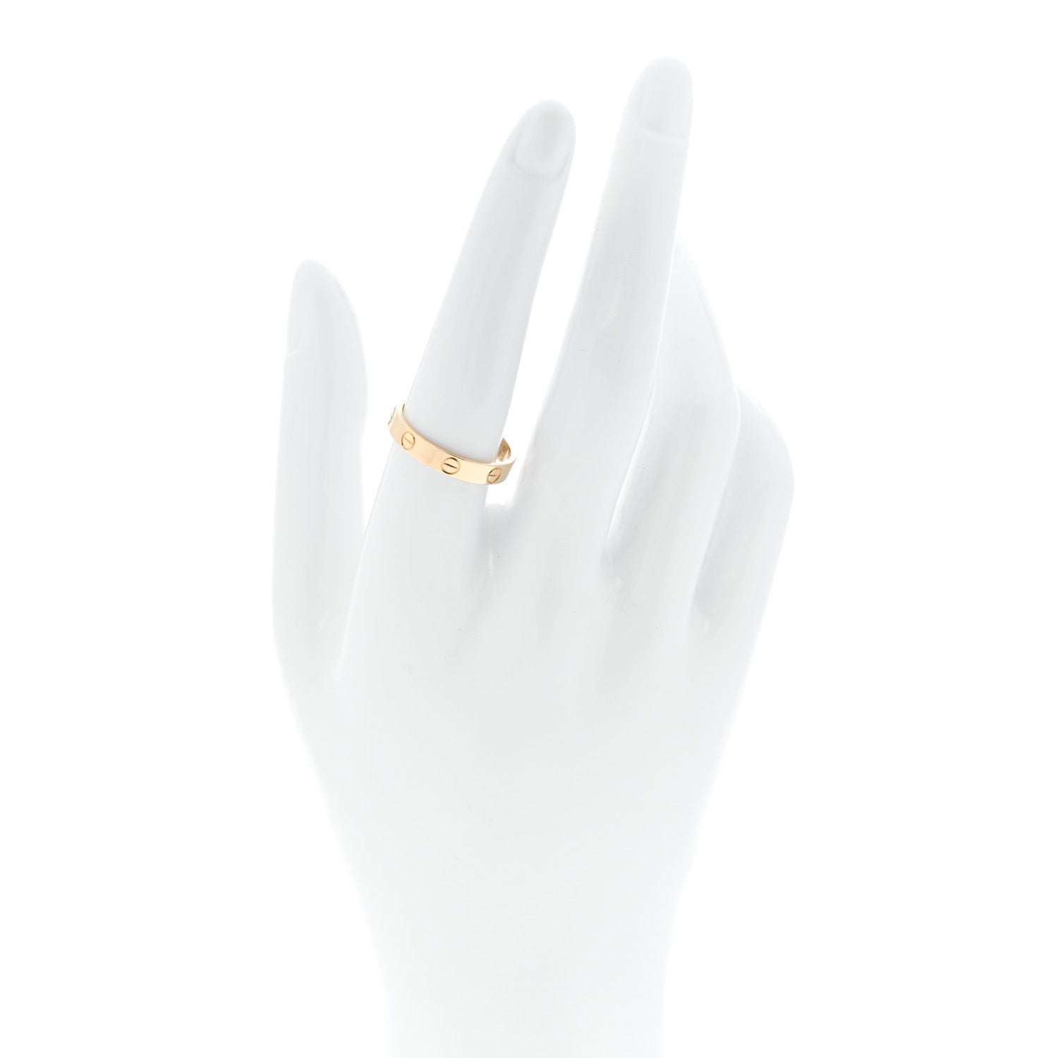 Cartier 18K Yellow Gold 3.5mm LOVE Wedding Band Ring 57 8 2 of 5