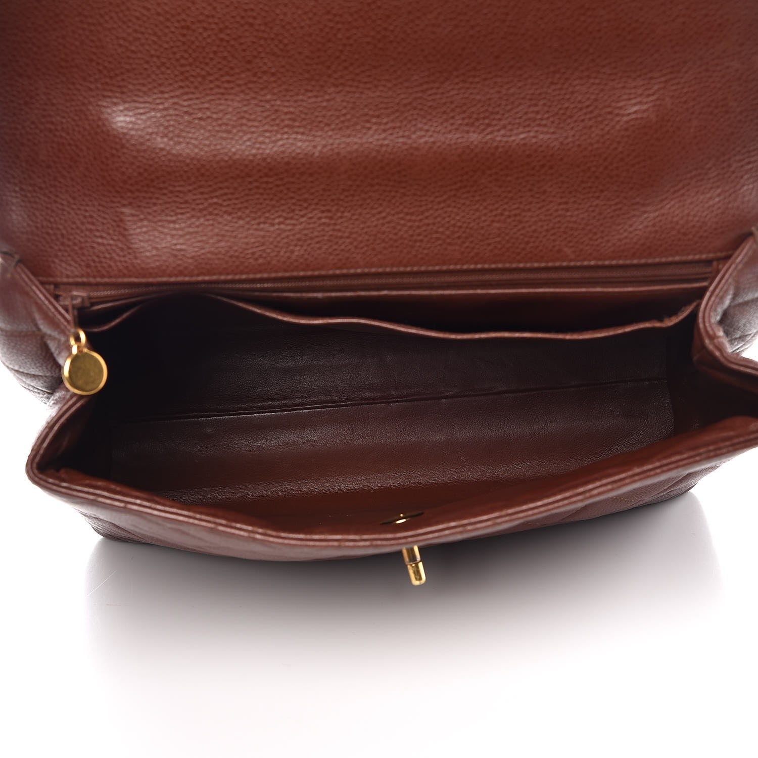 Chanel Caviar Quilted Jumbo Kelly Flap Brown 5 of 17