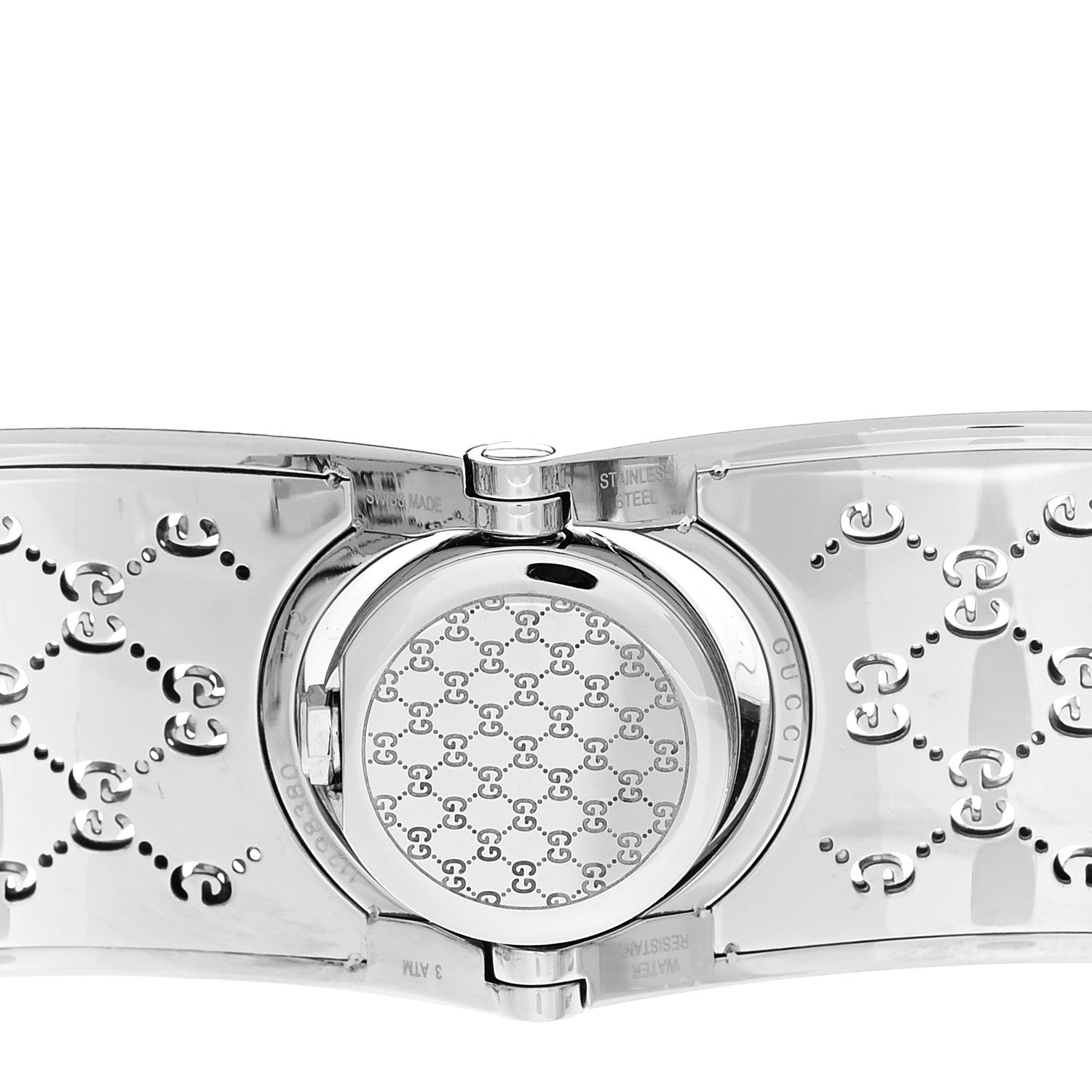 Gucci Stainless Steel Diamond Bezel Mother of Pearl 23mm Twirl Quartz Watch 4 of 5