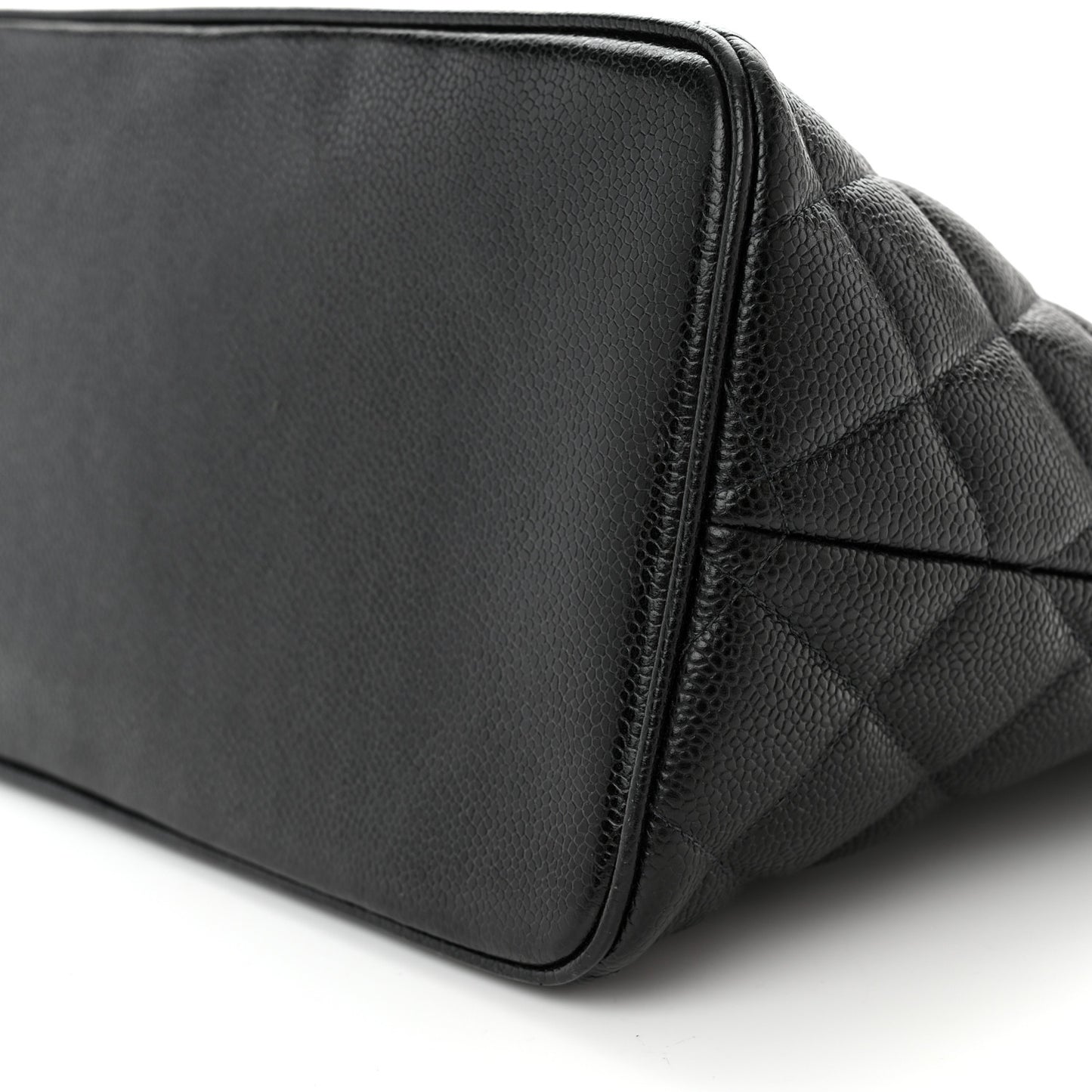 Caviar Quilted Medallion Tote Black