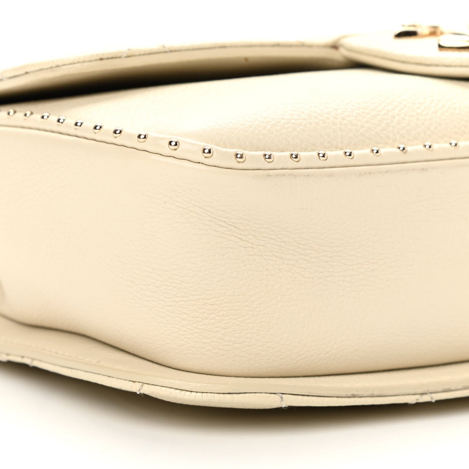 Chanel Caviar Quilted Small Studded Flap Off White 9 of 14