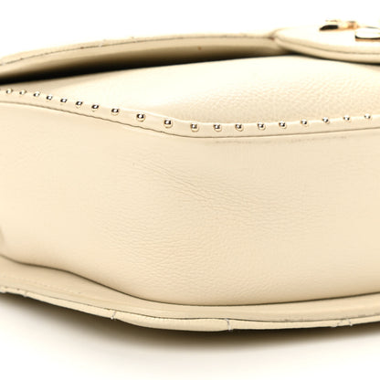 Chanel Caviar Quilted Small Studded Flap Off White 9 of 14
