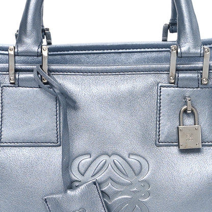 Loewe Metallic Calfskin Amazona 28 Silver 8 of 11