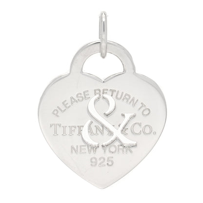 Tiffany Sterling Silver Return to Tiffany Ampersand Heart Charm 1 of 5