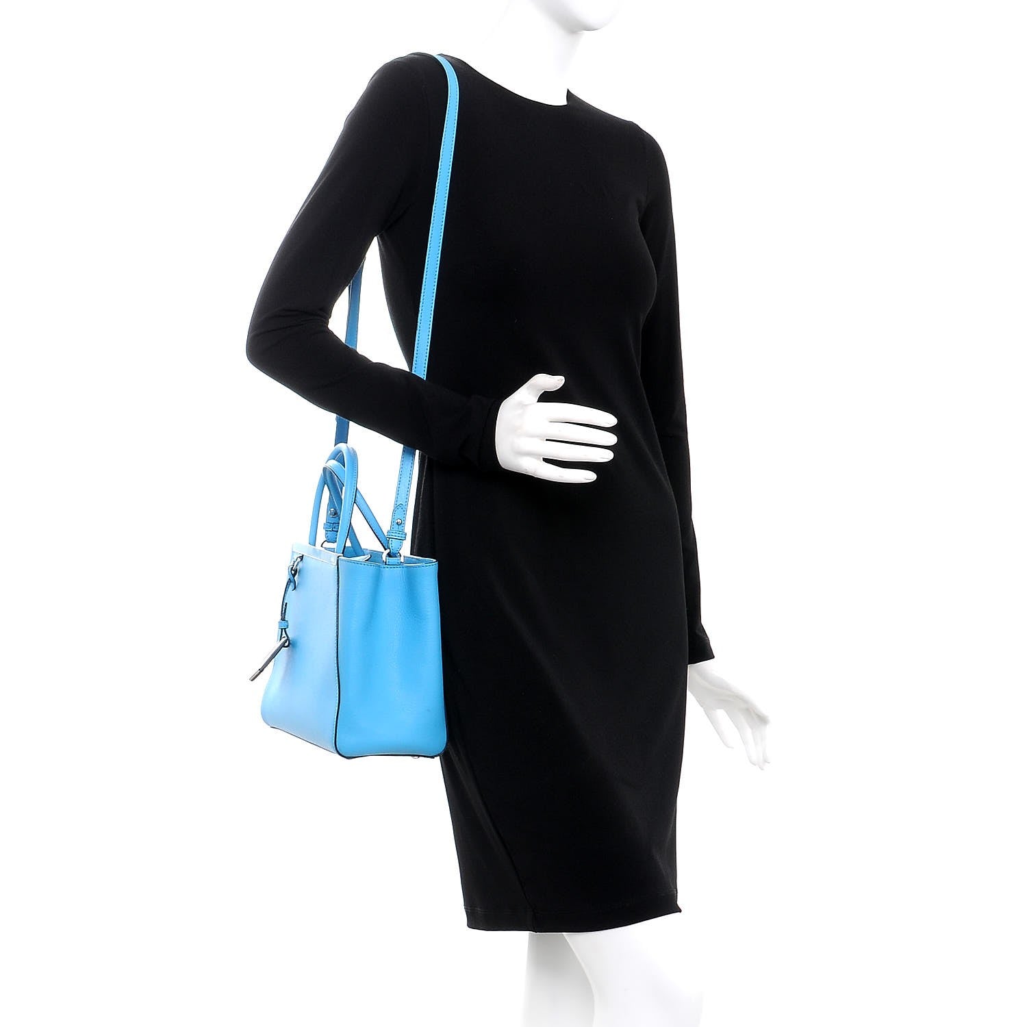 Fendi Vitello Elite Petite 2Jours Tote Maldives 2 of 14