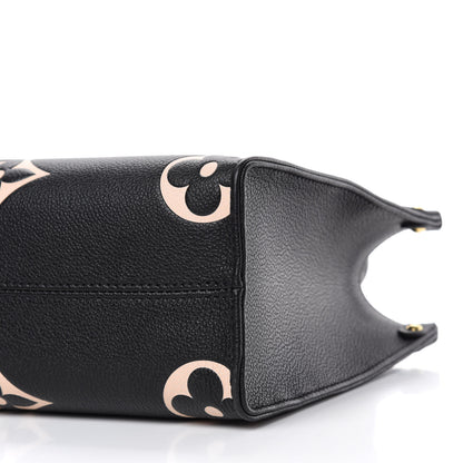 Louis Vuitton Empreinte Monogram Giant Onthego PM Black Beige 7 of 10