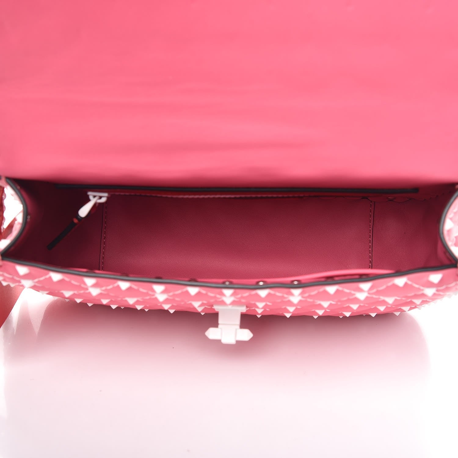 Valentino Garavani Lambskin Medium Free Rockstud Spike Shoulder Bag Shadow Pink 5 of 8