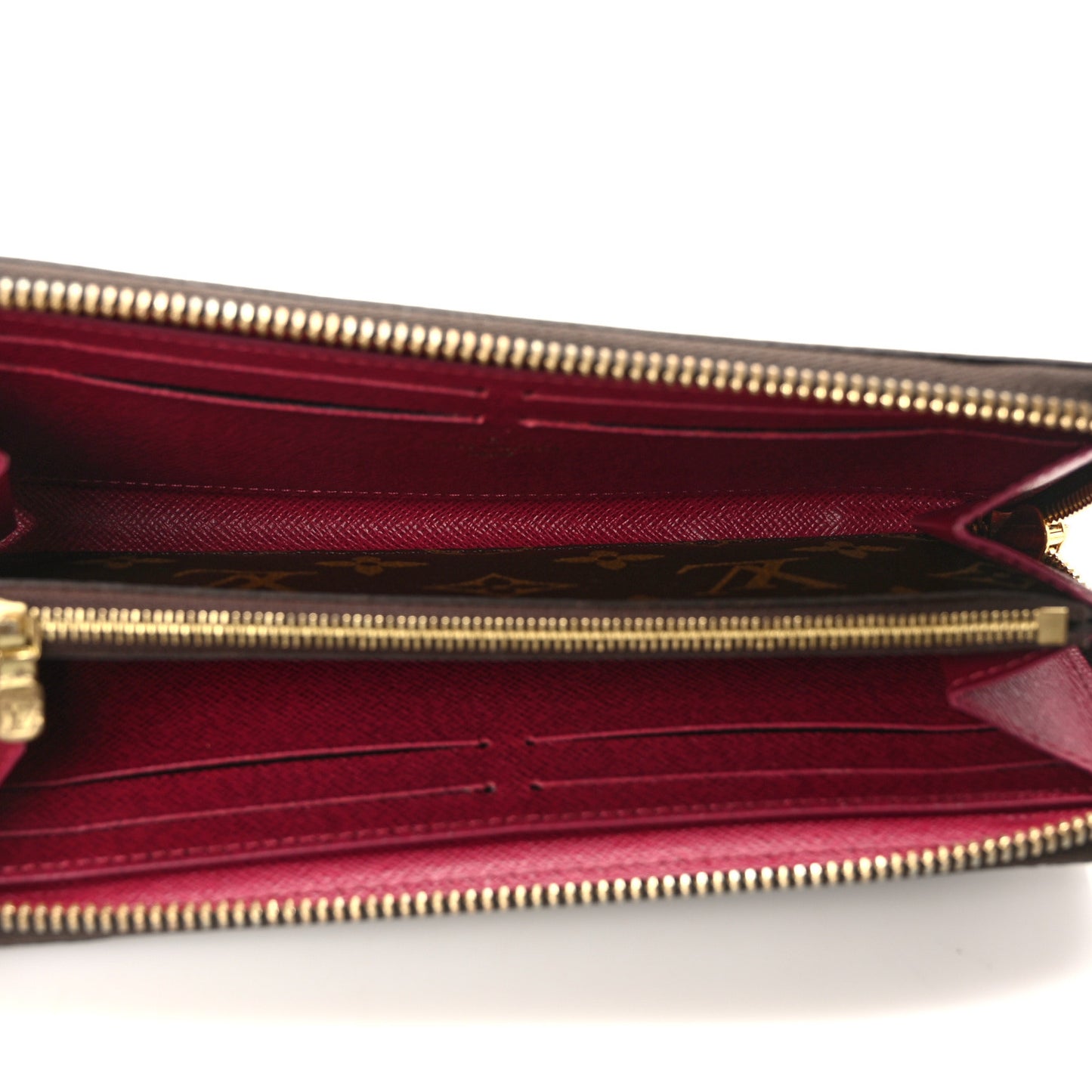 Monogram Clemence Wallet Fuchsia