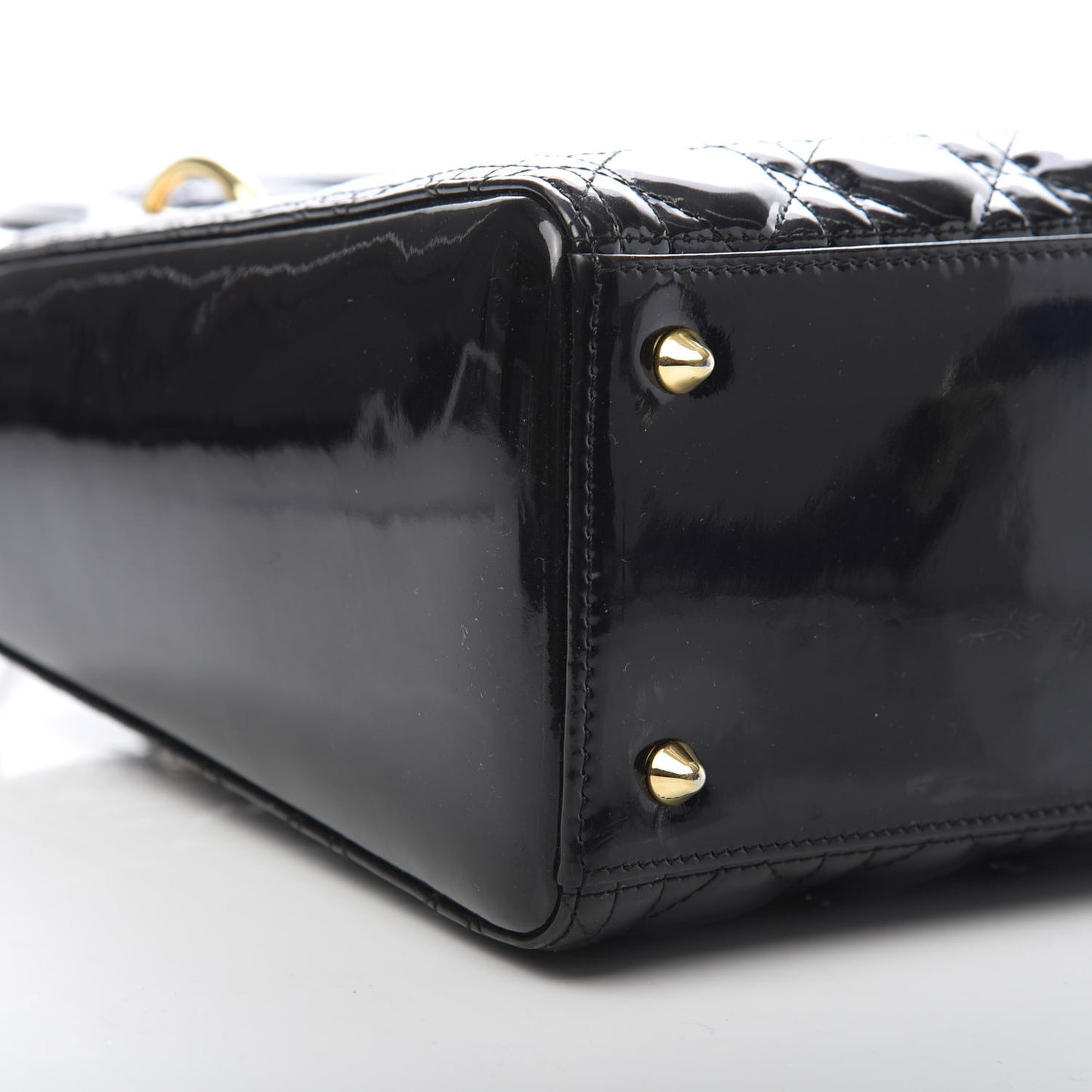 Patent Cannage Medium Lady Dior Black