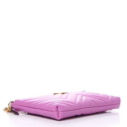 Gucci Calfskin Matelasse Mini GG Marmont Chain Bag Candy Mousse 4 of 10