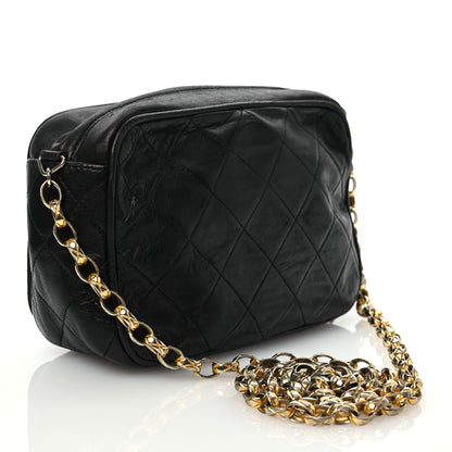 Chanel Lambskin Quilted Tassel Camera Case Black 3 of 14