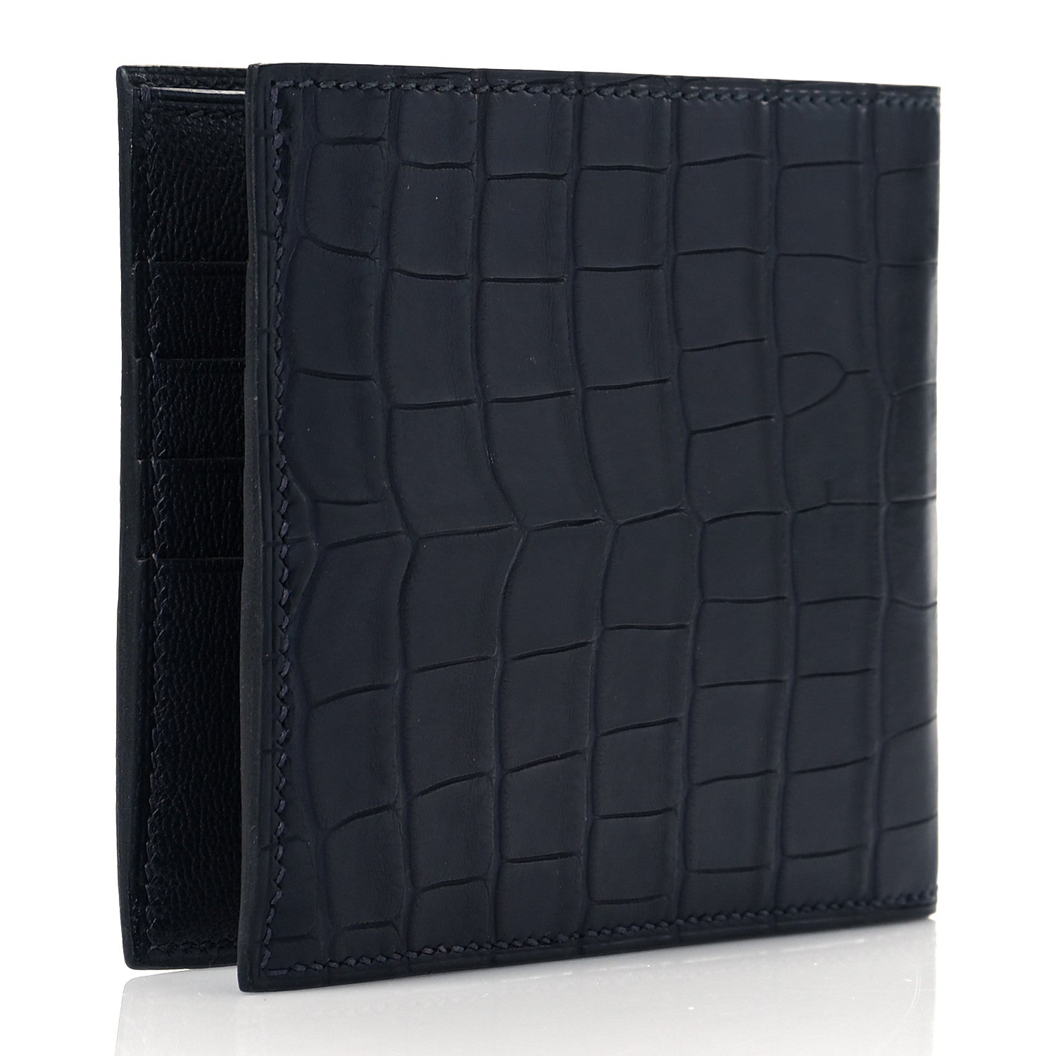 Hermes Matte Alligator MC2 Copernic Compact Wallet 3 of 11