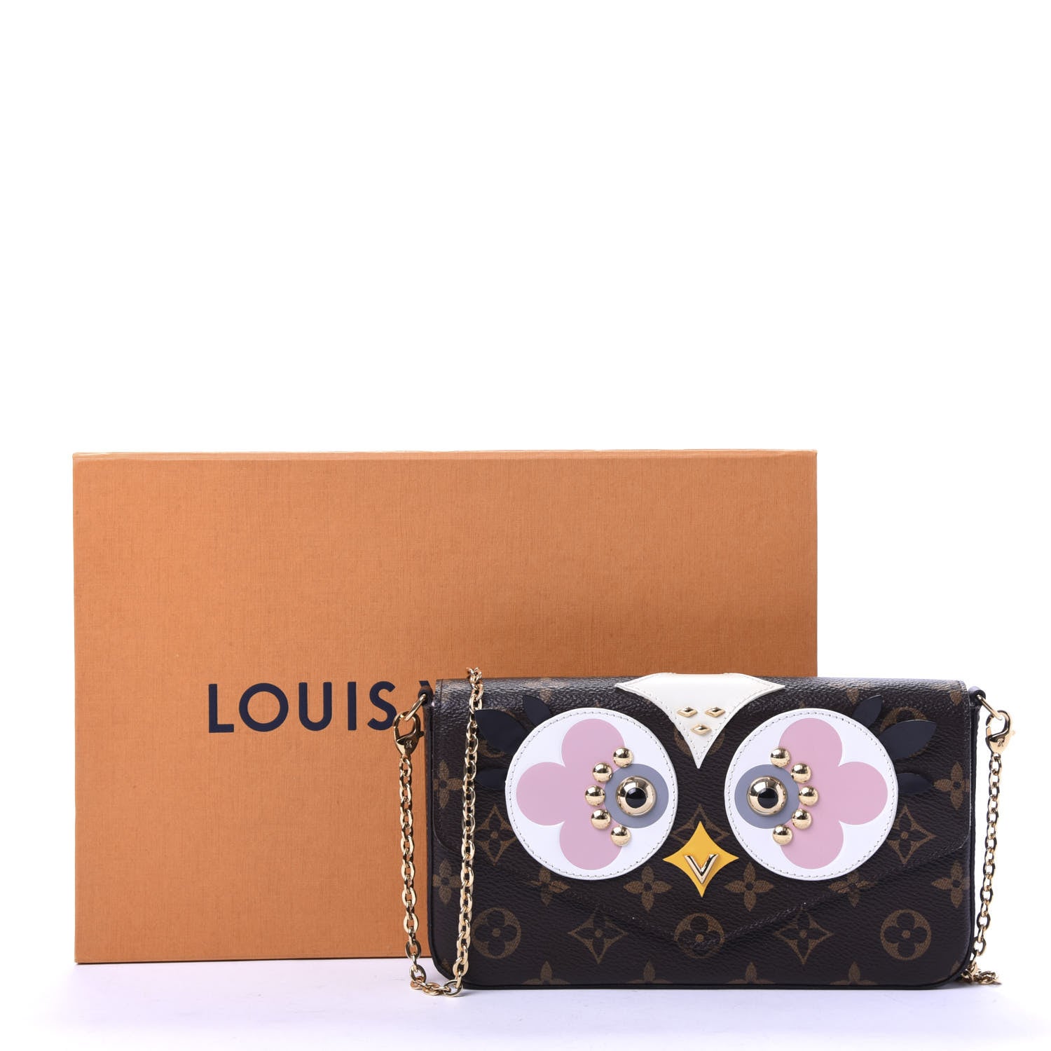 Louis Vuitton Monogram Lovely Birds Pochette Felicie Chain Wallet 12 of 12
