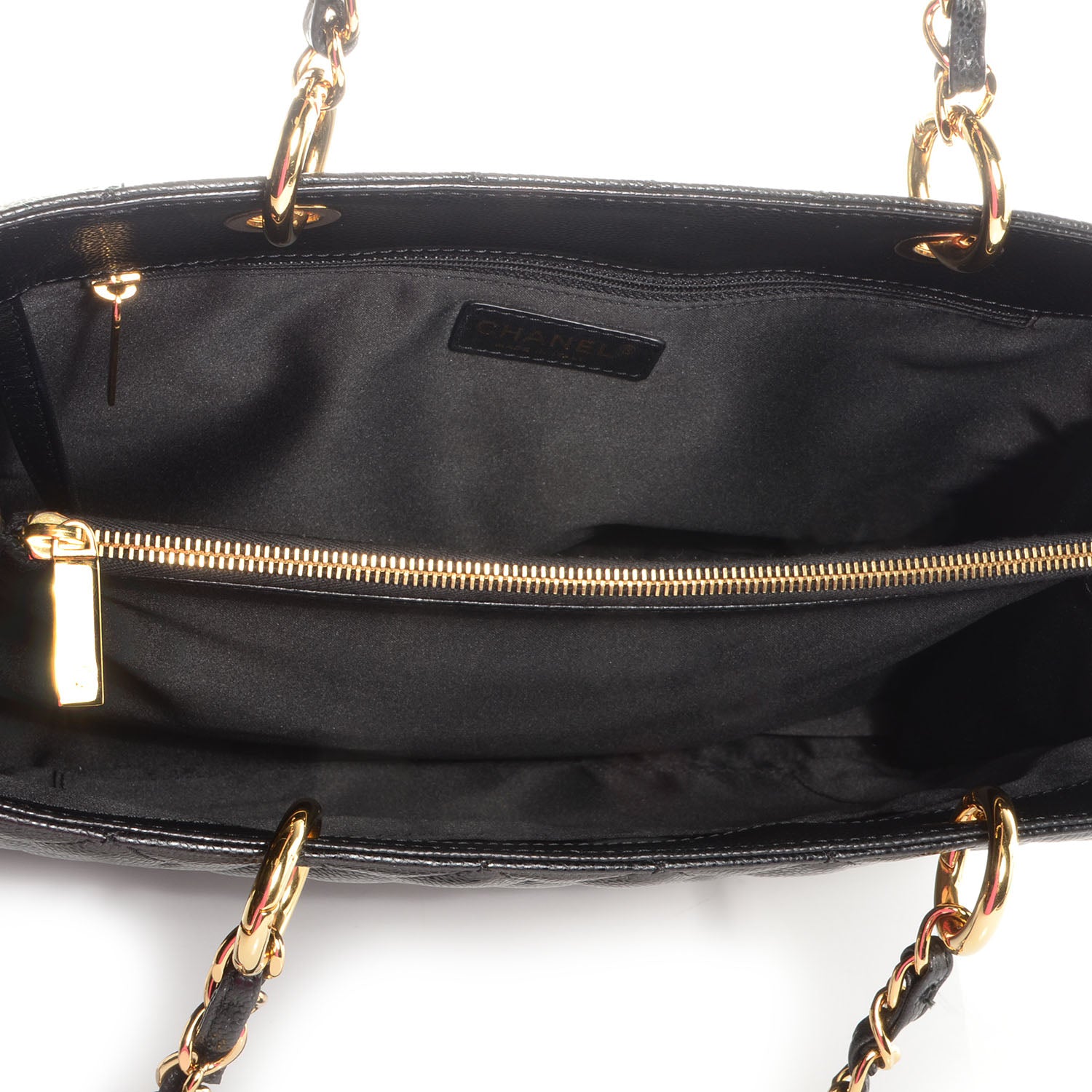 Chanel Caviar Grand Shopping Tote GST Black 7 of 9