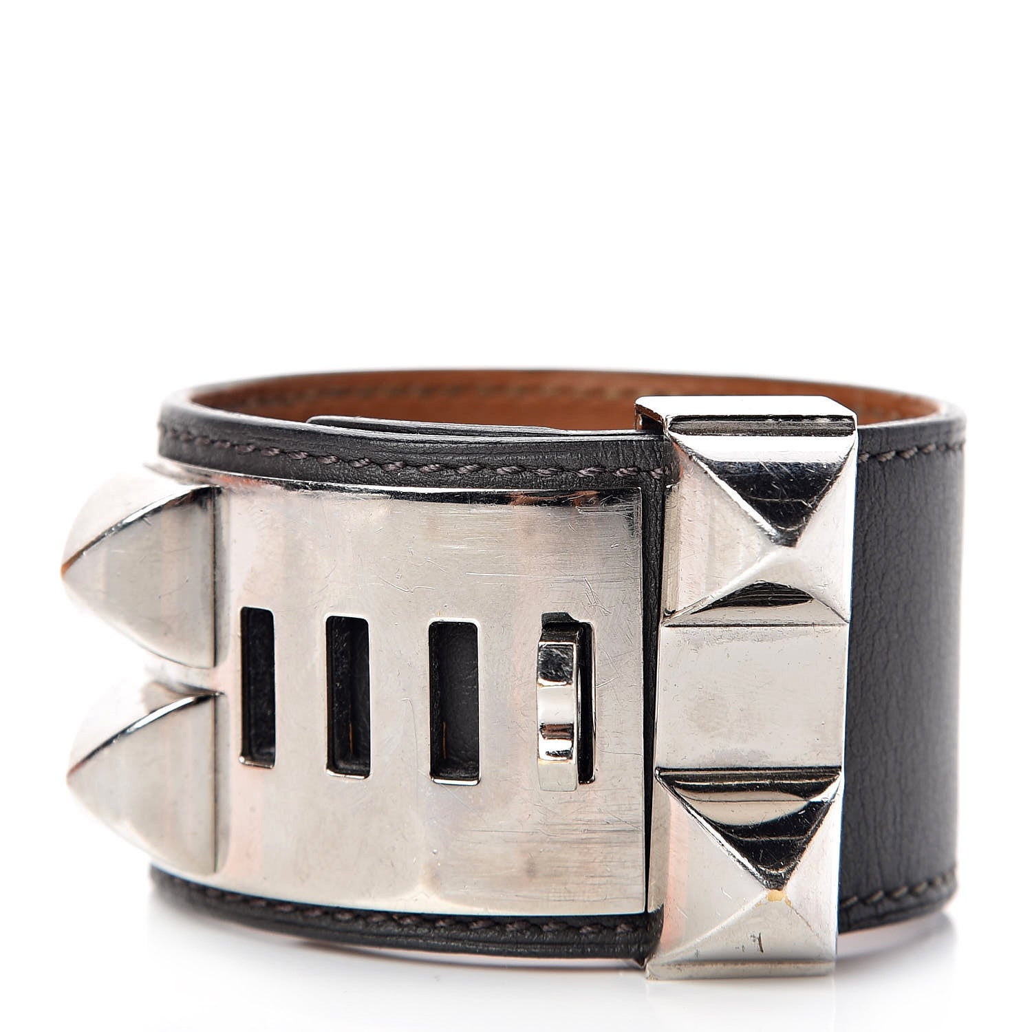 Hermes Swift Collier de Chien CDC Bracelet S Graphite 3 of 7
