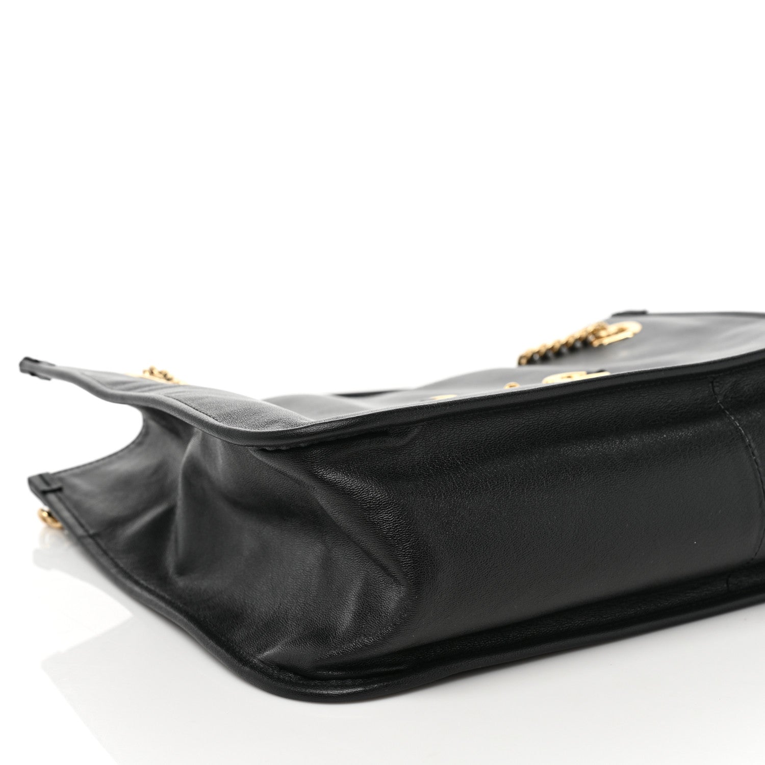 Gucci Calfskin Large Horsebit 1955 Tote Bag Black 8 of 10