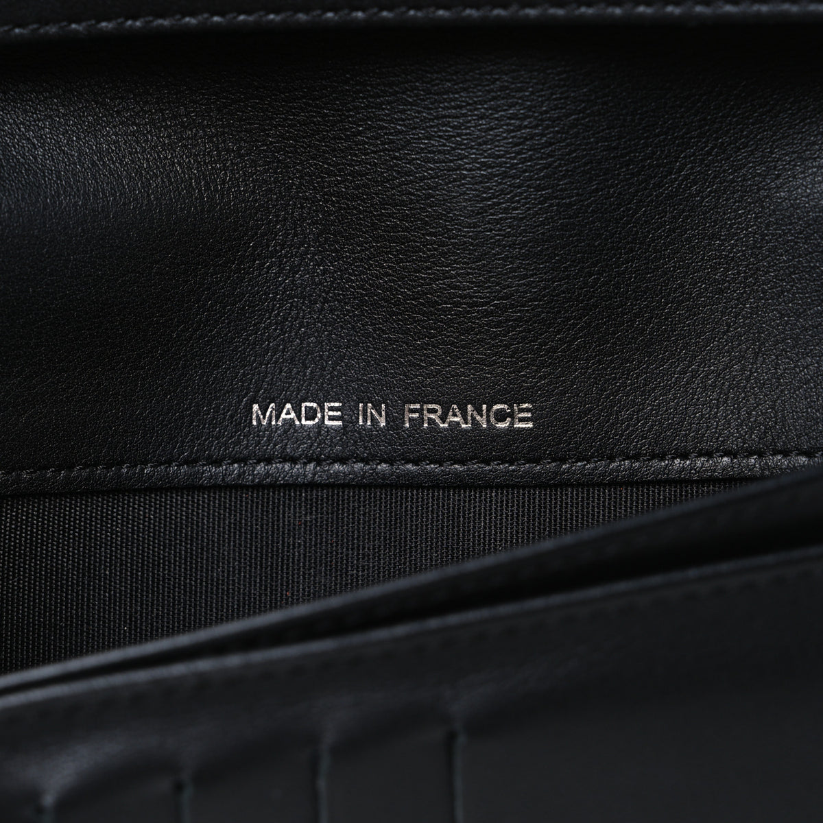 Chanel Caviar CC Yen Wallet Black 8 of 9