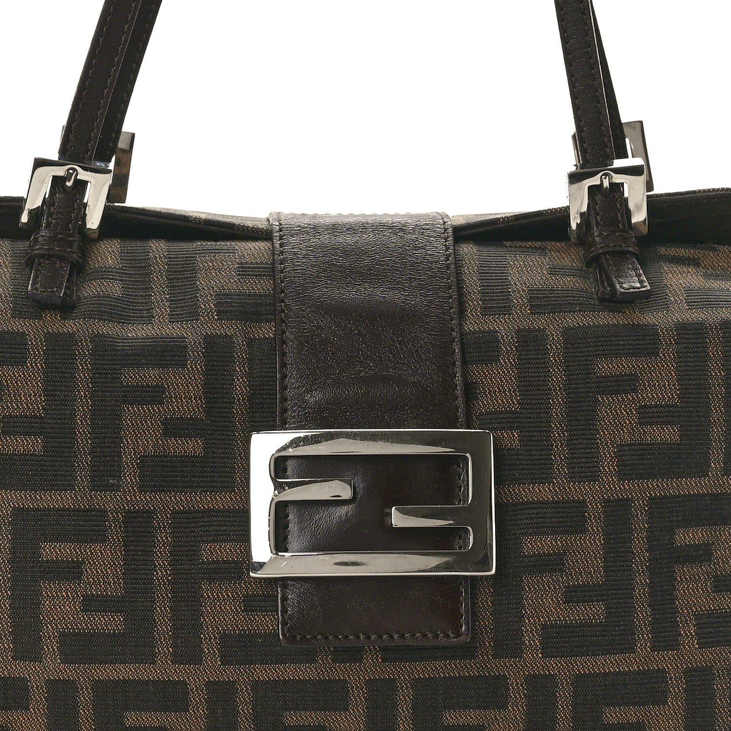 Fendi Zucca Shoulder Bag Tobacco 7 of 9