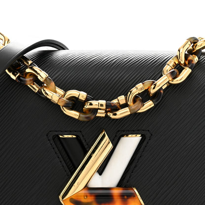 Louis Vuitton Epi Tortoiseshell Twist Shoulder Bag MM Black 8 of 12