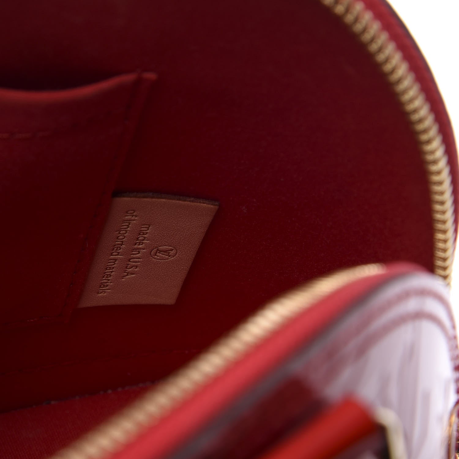 Louis Vuitton Vernis Alma BB Cherry 8 of 10
