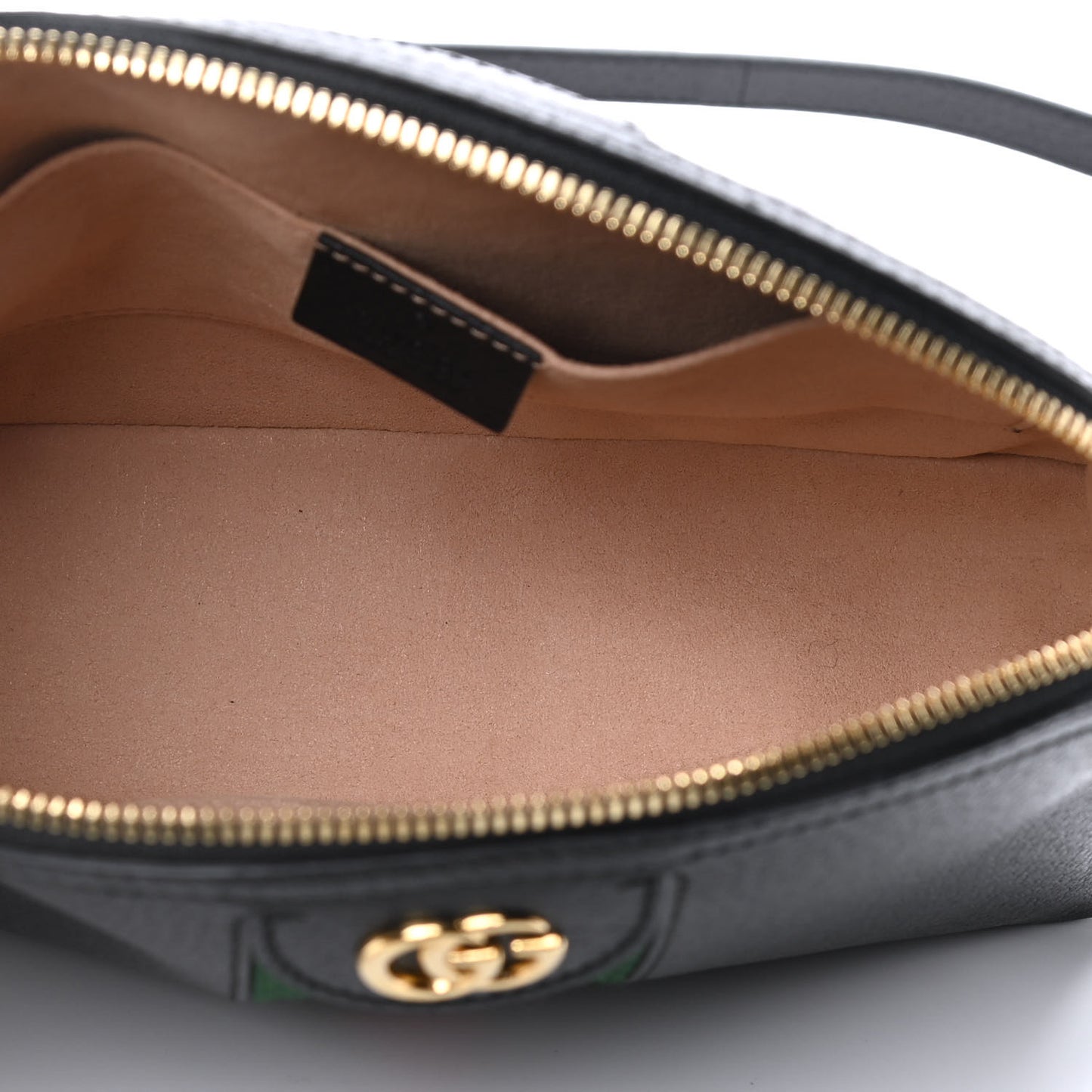 Calfskin GG Web Small Ophidia Dome Shoulder Bag Black