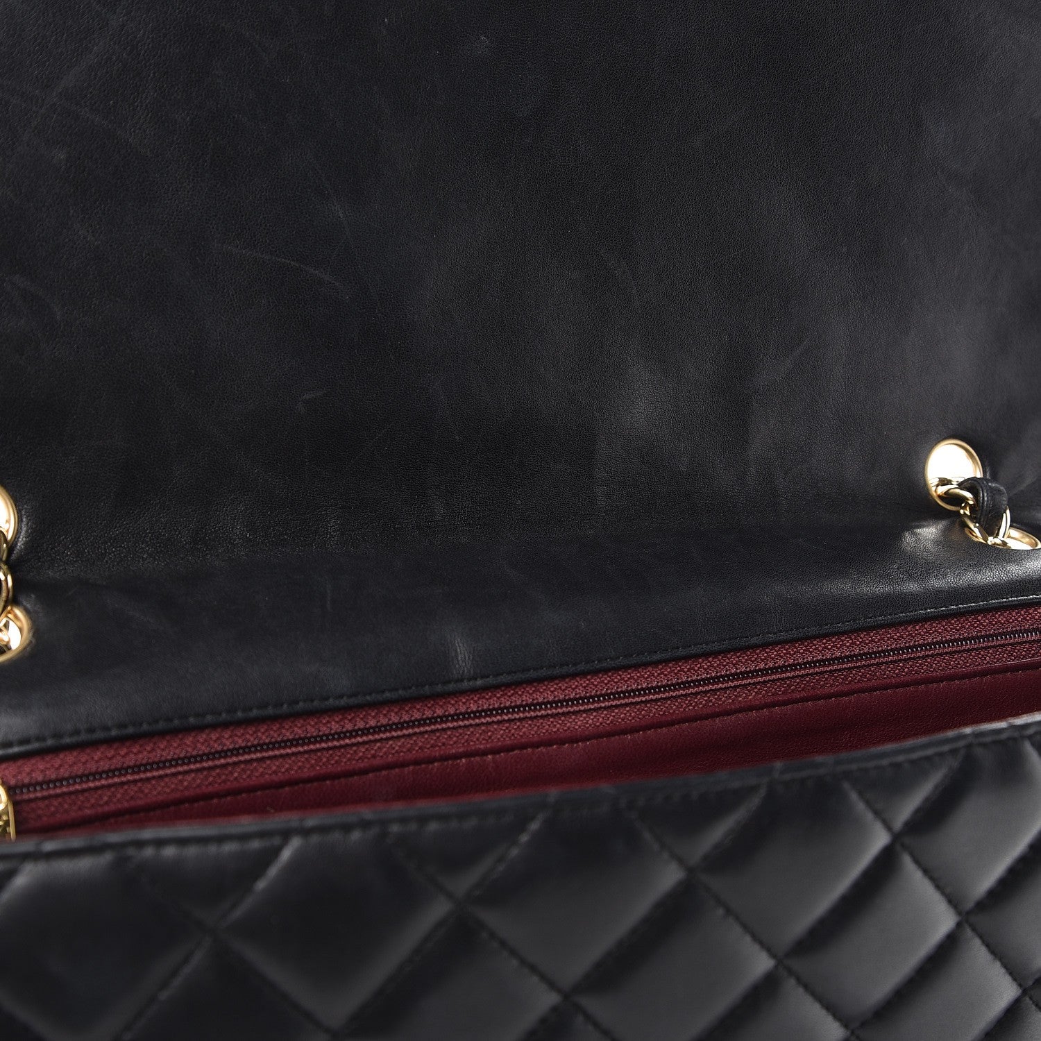Chanel Lambskin Quilted Maxi Single Flap Black 10 of 14