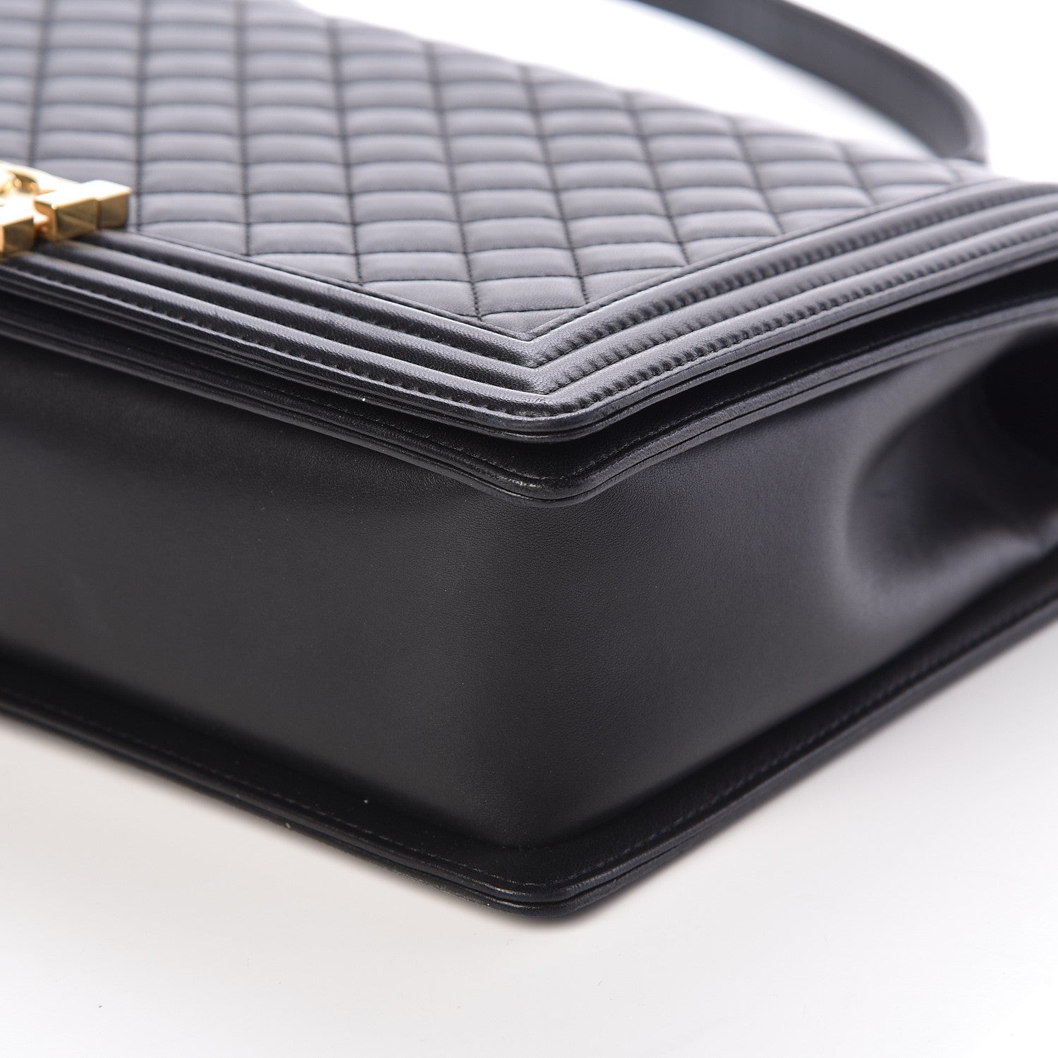 Chanel Lambskin Quilted Large Boy Flap Black 10 of 11