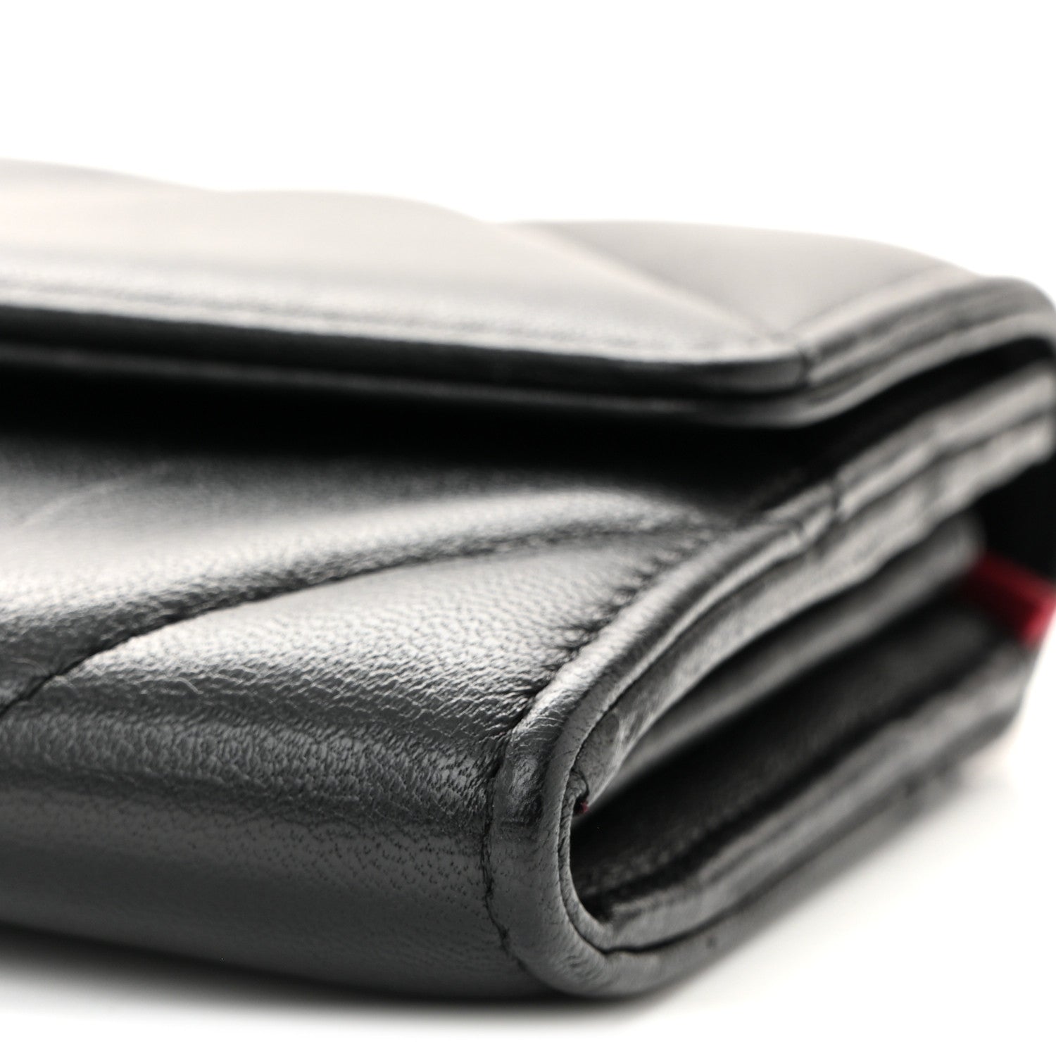 Chanel Lambskin Quilted Chanel 19 Flap Wallet Black 11 of 12
