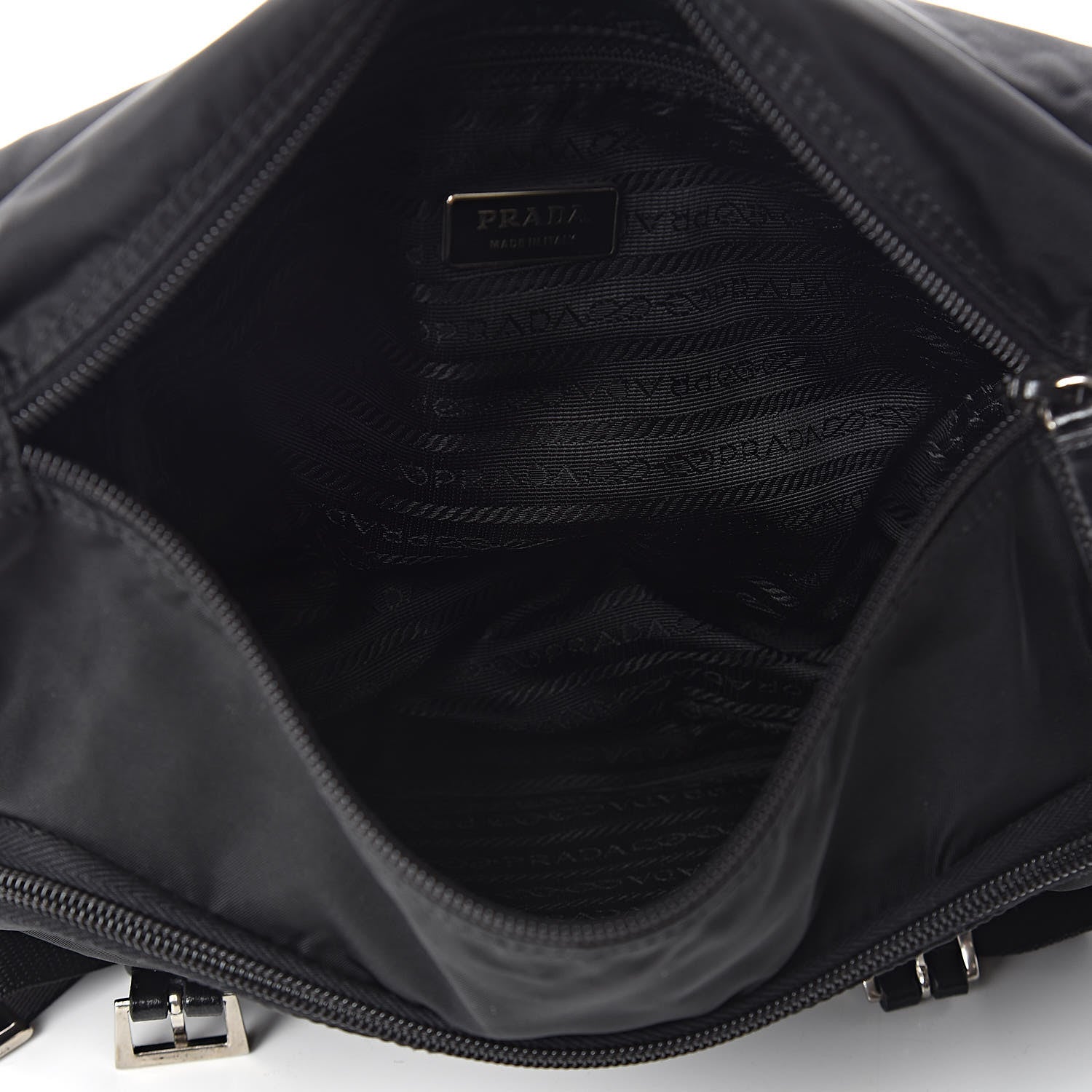 Prada Nylon Vela Sport Messenger Bag Black 5 of 13