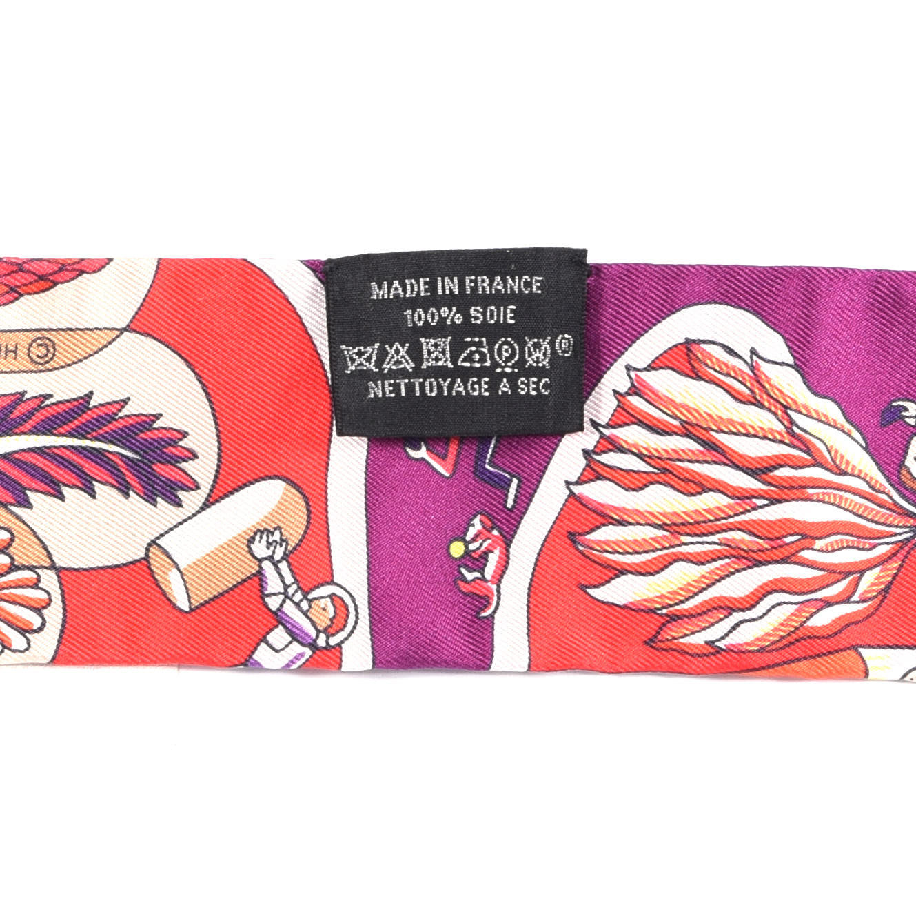 Silk Exposition Universelle Twilly Rouge Violet Jaune