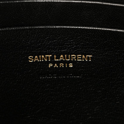 Saint Laurent Grain De Poudre Matelasse Monogram Mini Lou Camera Bag Fog 6 of 13