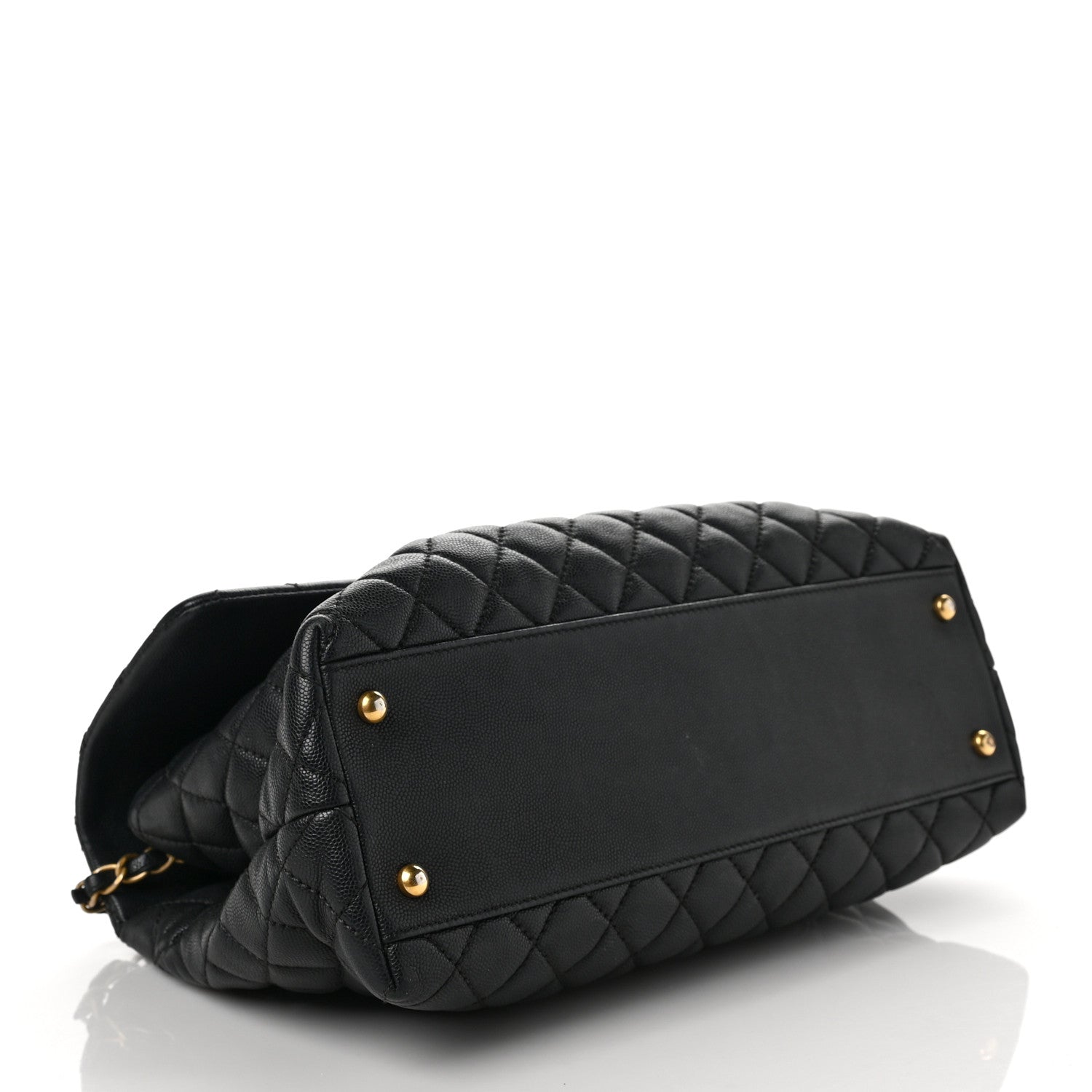 Chanel Caviar Quilted Medium Coco Handle Flap Black 4 of 8