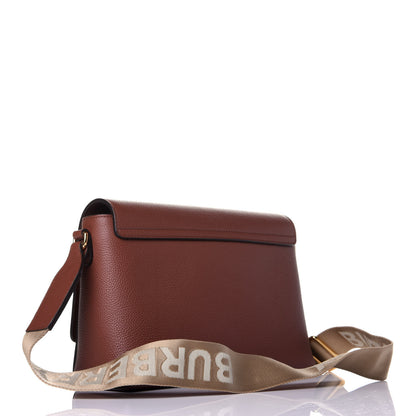 Burberry Calfskin Vintage Check Note Crossbody Bag Tan 3 of 8