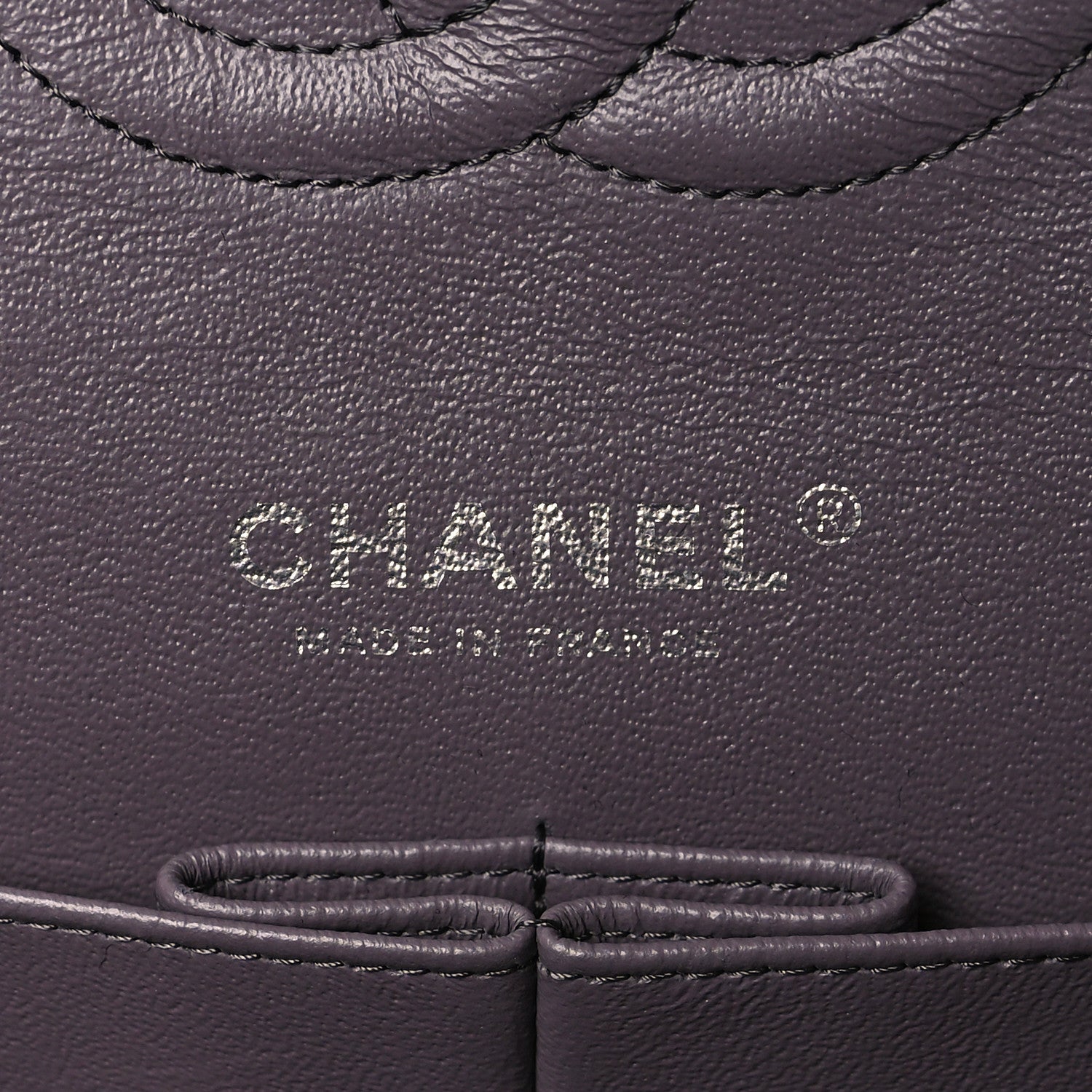 Chanel Iridescent Goatskin Quilted Medium Double Flap Purple 6 of 9