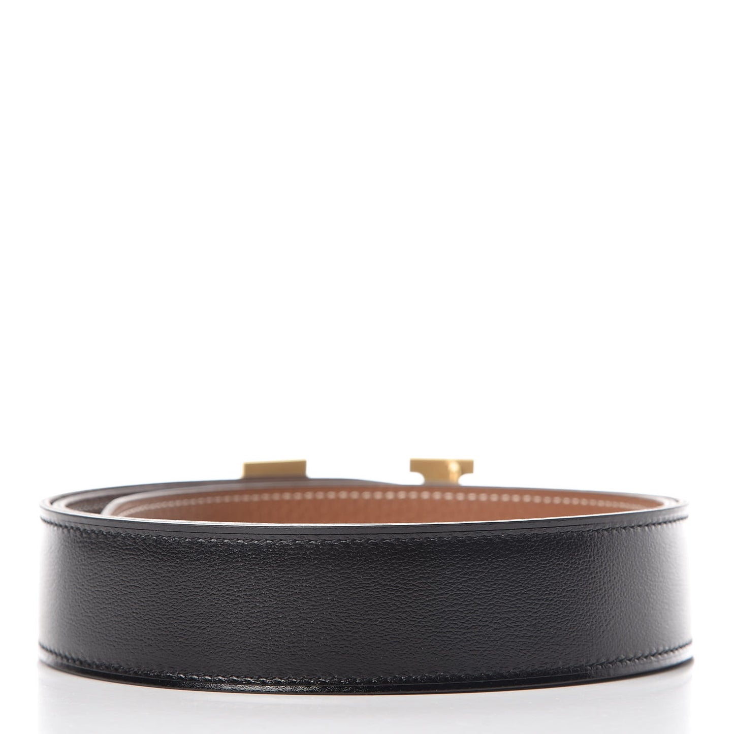 Box Togo 32mm Guilloche H Belt 85 Black Gold