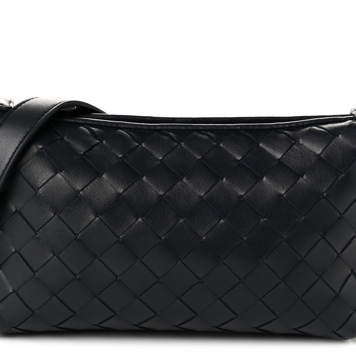Bottega Veneta Calfskin Intrecciato Traveler Phone Pouch Midnight 7 of 9