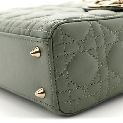 Christian Dior Lambskin Cannage Small My ABCDior Lady Dior Peyote Green 12 of 12