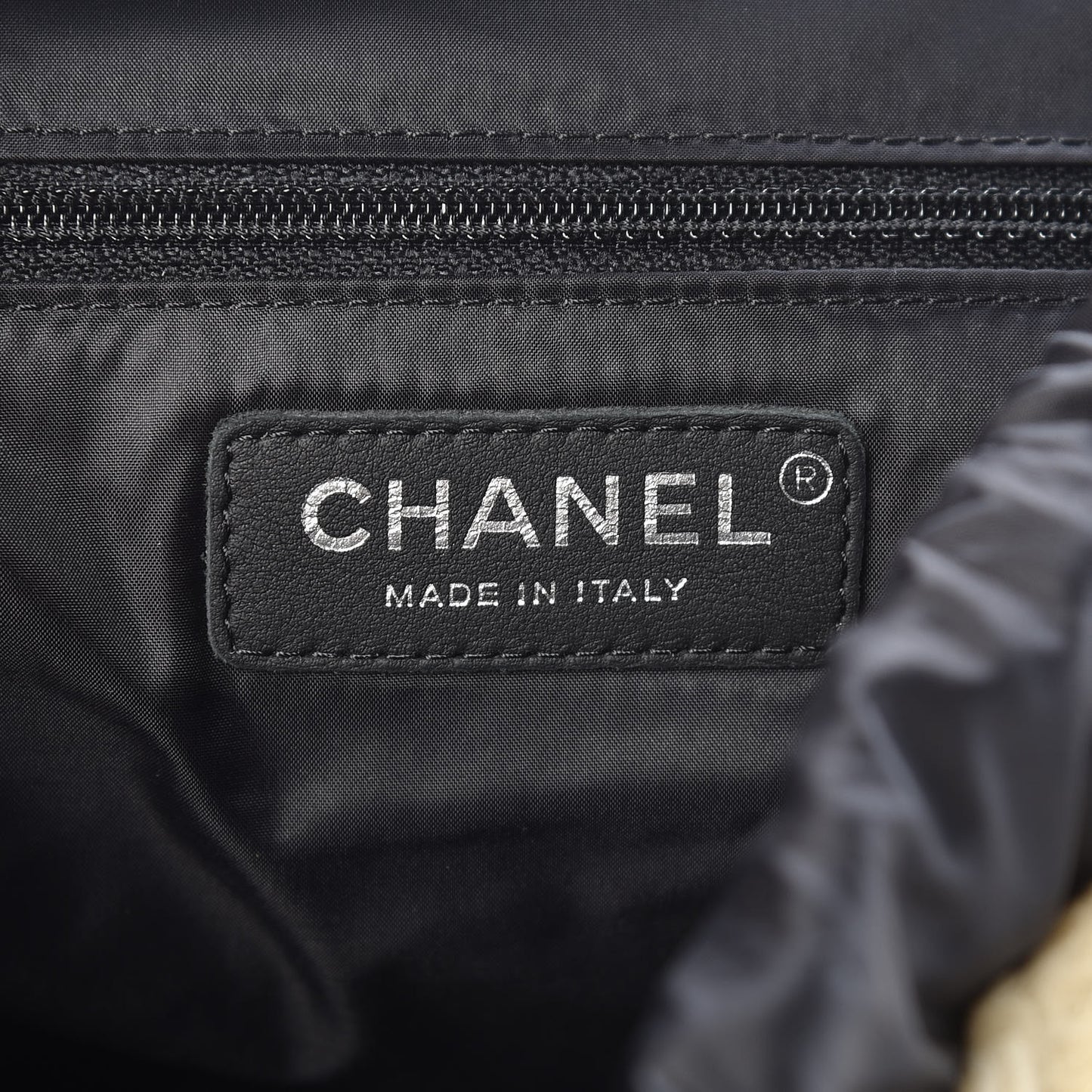 Wool Nylon Quilted Coco Neige Backpack Black Ecru