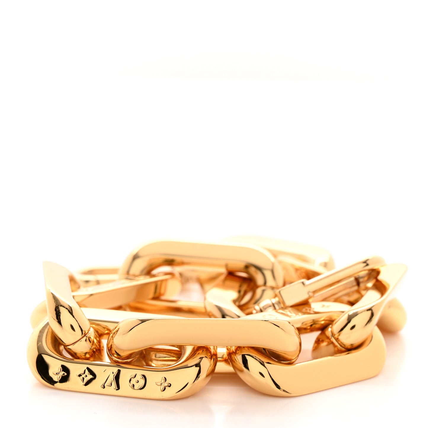 Metal Coussin Chain Strap Gold