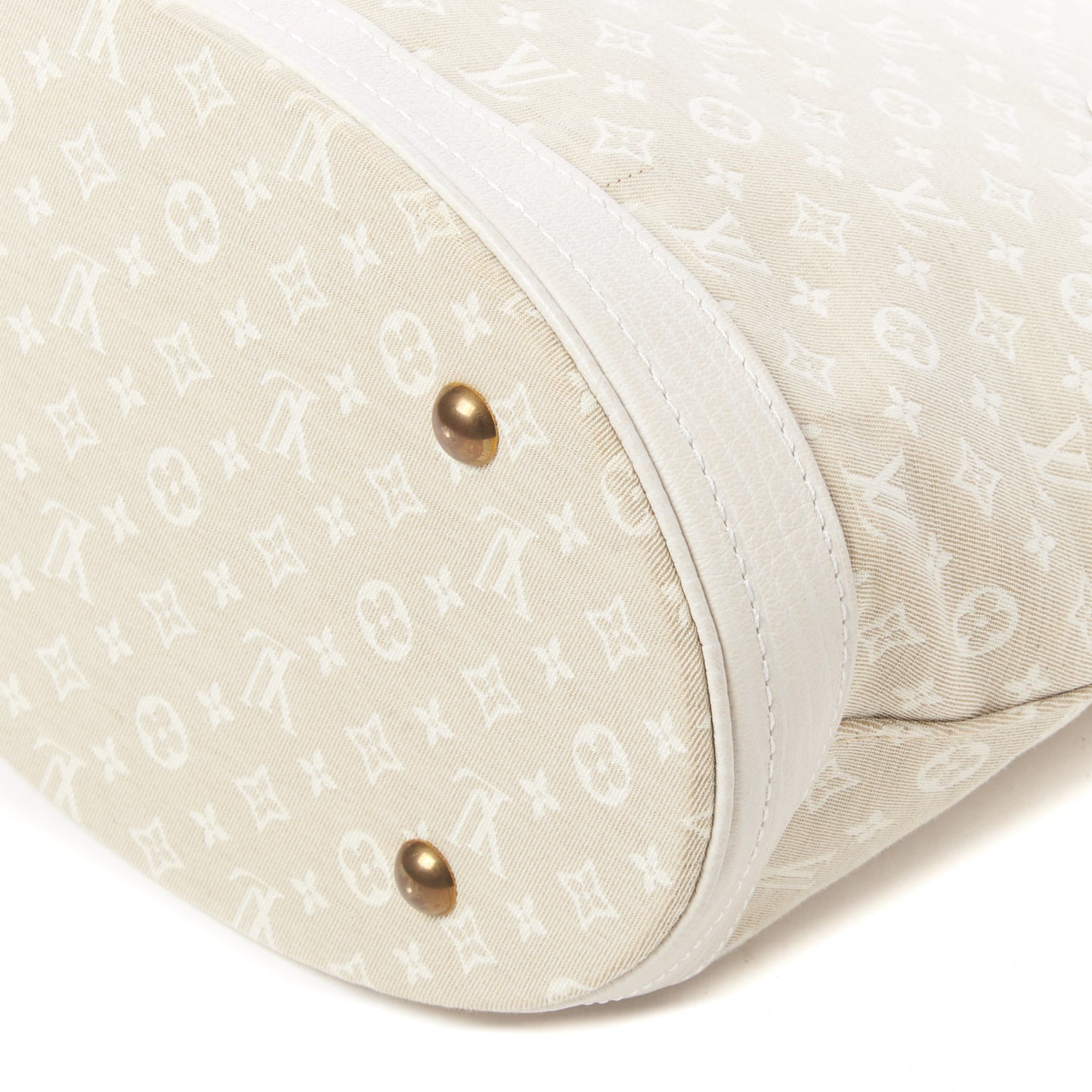 Mini Lin Monogram Bucket Bag Dune