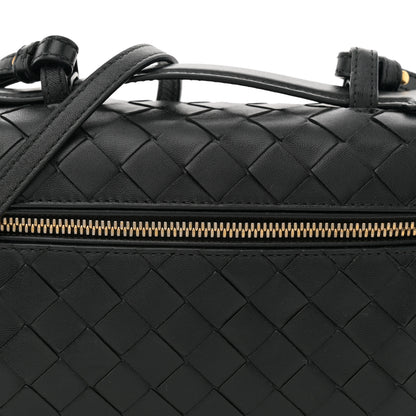 Bottega Veneta Calfskin Intrecciato Bang Bang Vanity Case Black 8 of 11