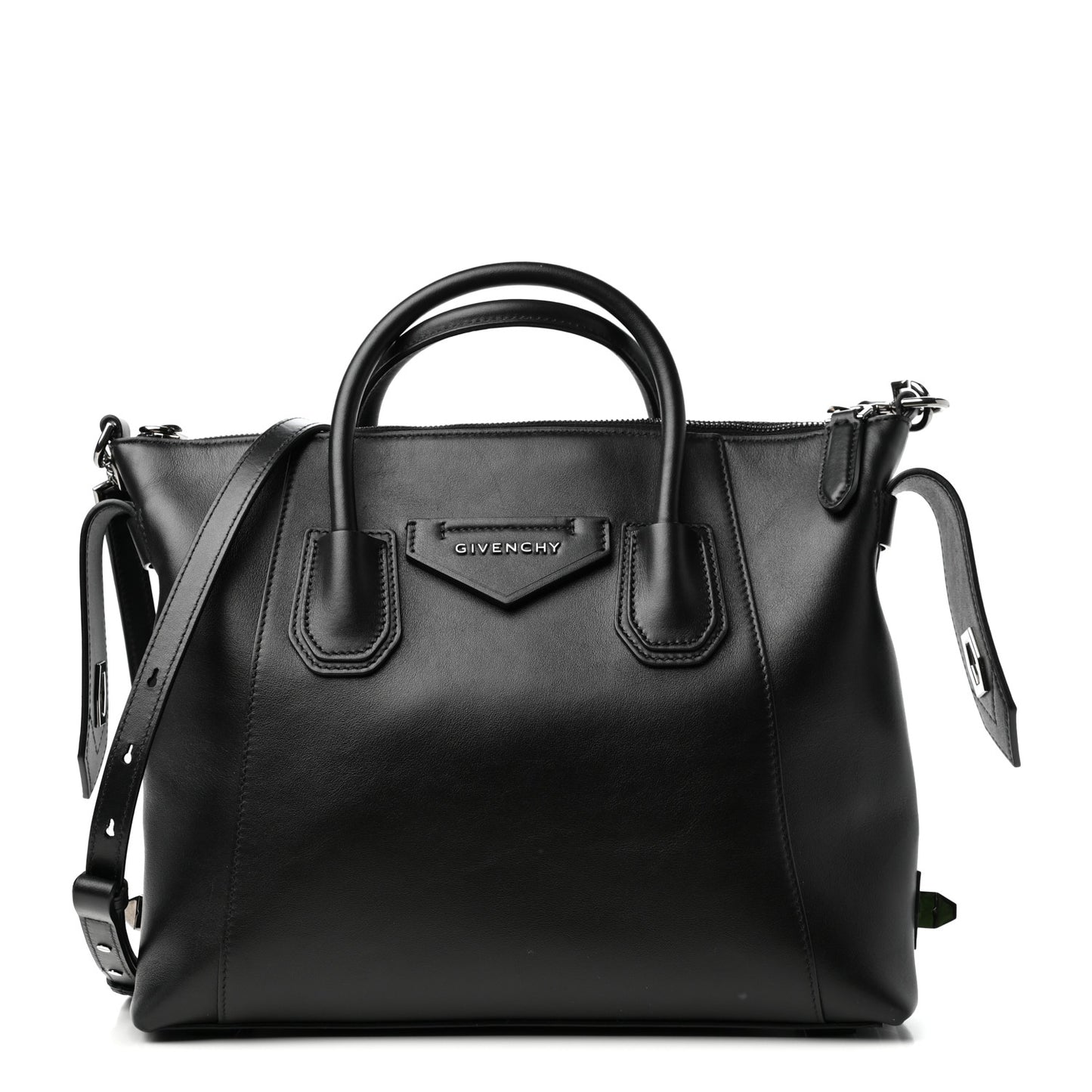 Smooth Calfskin Small Soft Antigona Black