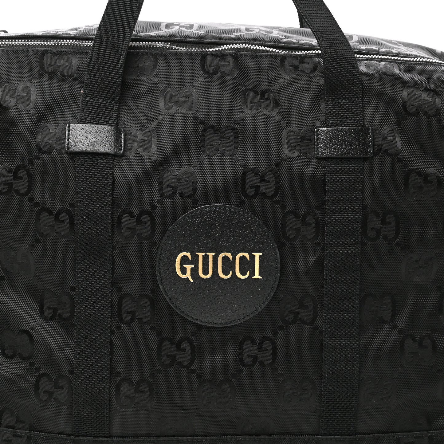 Econyl Nylon Monogram Off The Grid Duffle Bag Black