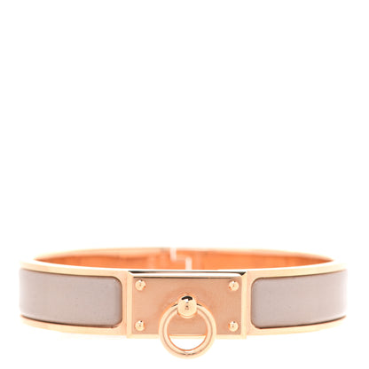 Hermes Enamel Clic Anneau Bracelet PM Marron Glace 1 of 6