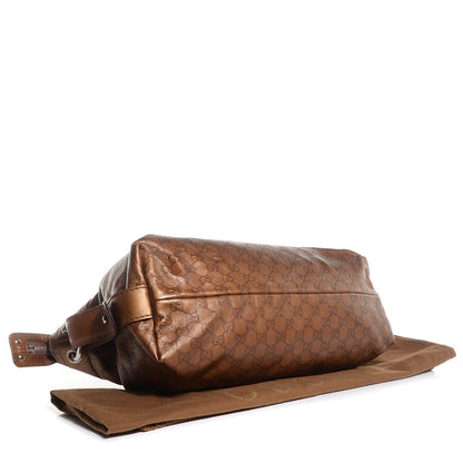 Gucci Guccissima Medium Bamboo Bar Tote Bronze 4 of 7