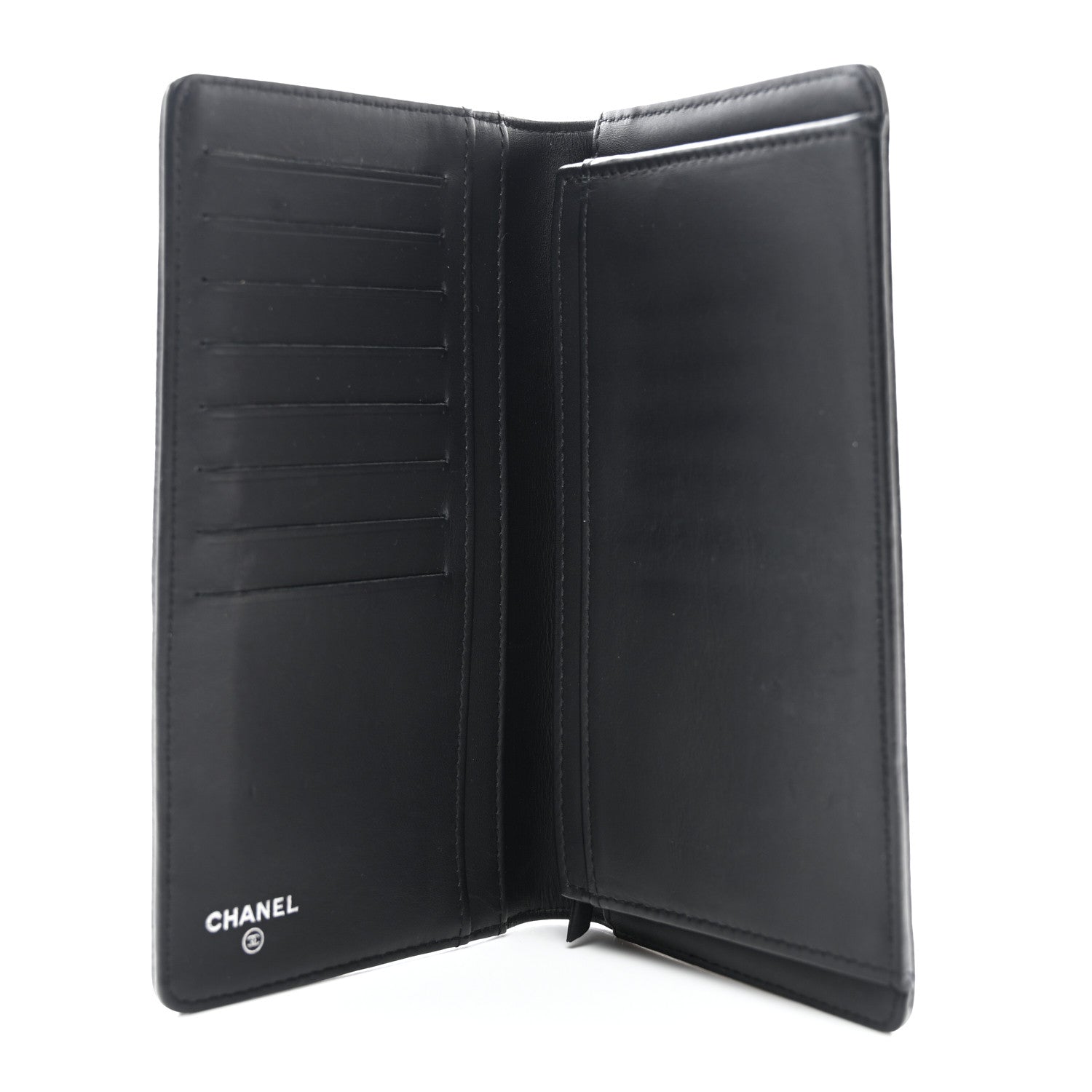 Chanel Caviar Quilted Boy Yen Wallet Black 5 of 11