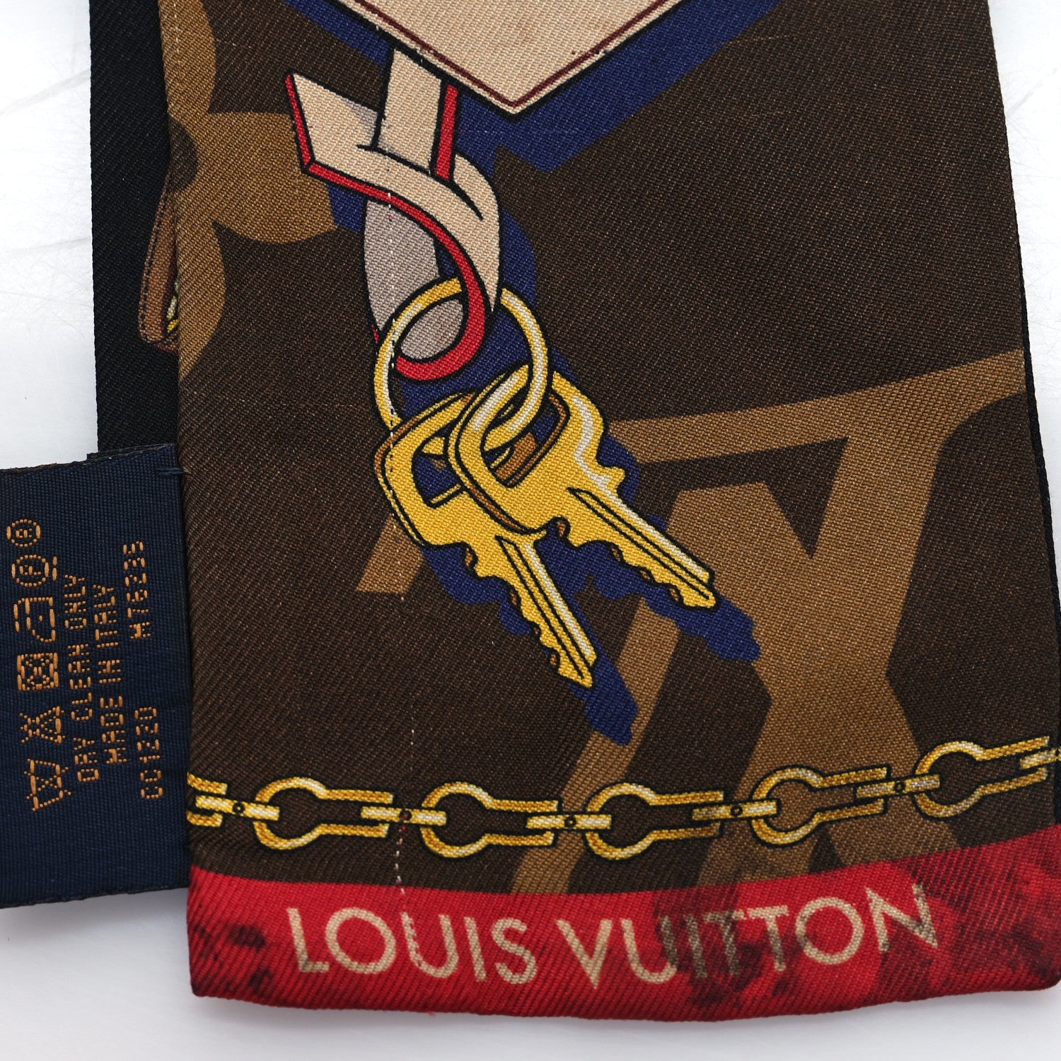 Louis Vuitton Silk Monogram Tribute To Bandeau Marron 3 of 4